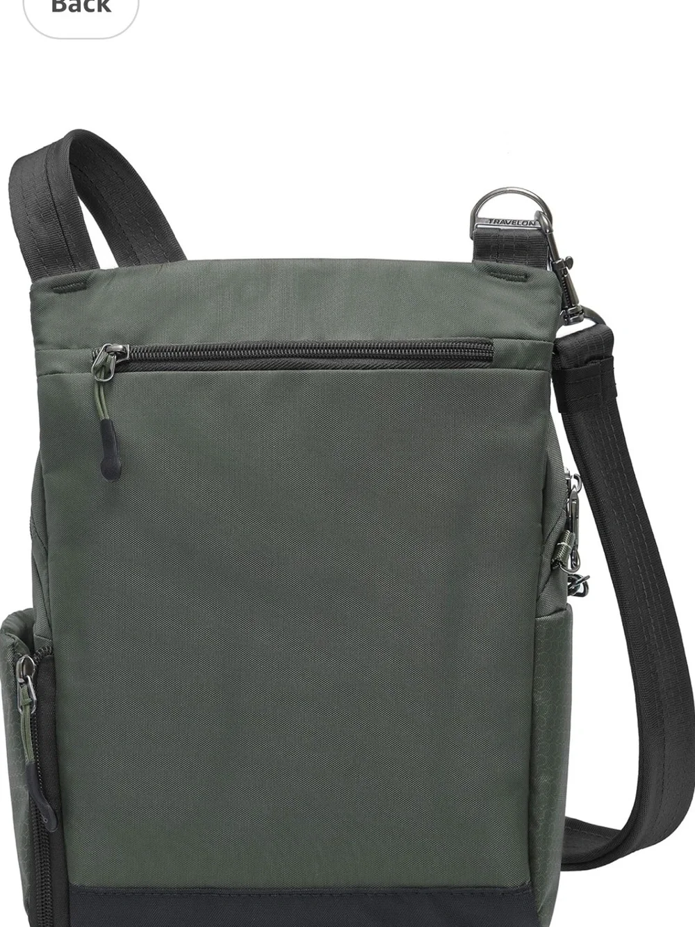 Travelon Active Tour Bag Charcoal Men's Crossbody Sling Bag Anti-Theft Unisex